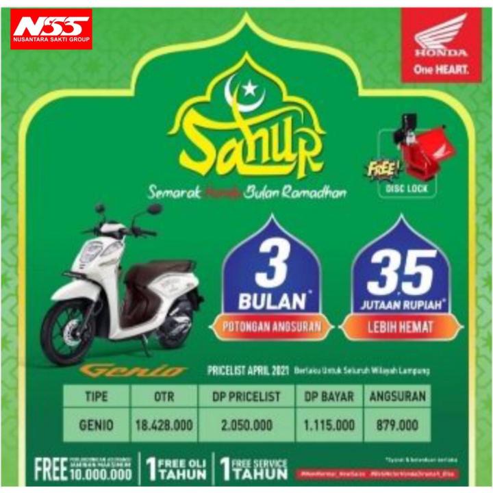 Dealer Honda NSS Kedaton Tawarkan Honda Genio Serie